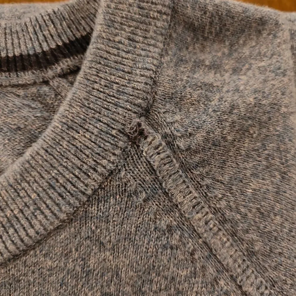 Banana Republic Blue Organic Cotton Crewneck Sweater Mens M